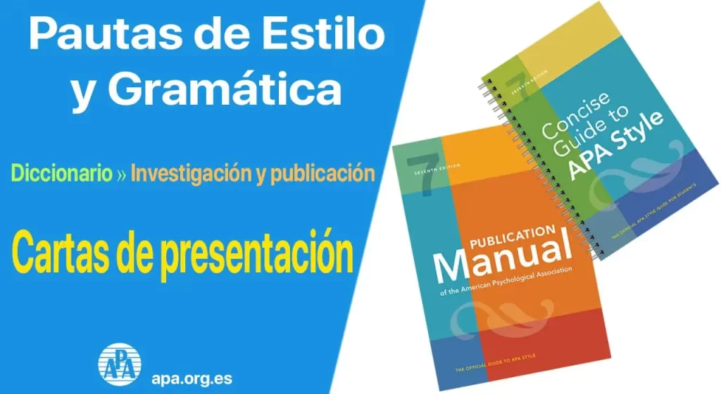 Investigación y publicación: Cartas de Presentación (Pautas de estilo APA) | apa.org.es