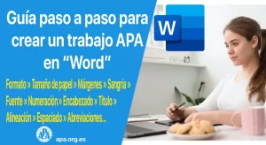 ¿Cómo hacer un formato APA en Word? | apa.org.es