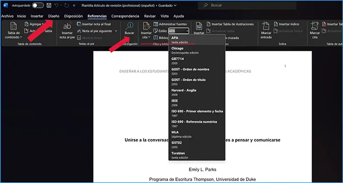 Hacer un Trabajo de Formato APA en Word 2026