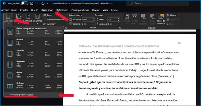 Formato APA: Márgenes (Hacer un Formato APA en Word - Guía paso a paso) | apa.org.es