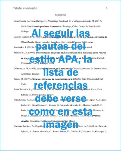 Cómo elaborar referencias para trabajos en formato APA: Orden de las referencias estilo APA en la lista final | apa.org.es