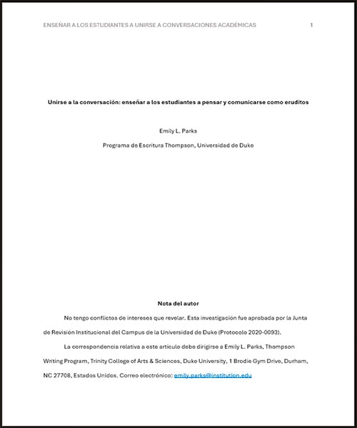 Plantilla Trabajo en formato APA profesional Artículo de revisión (img) (archivos Word - Descarga Gratis) | apa.org.es