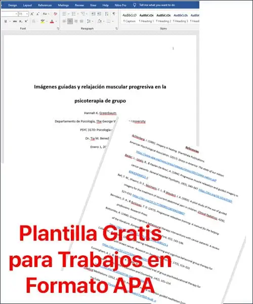 Plantilla en formato APA para estudiantes "GRATIS" | apa.org.es