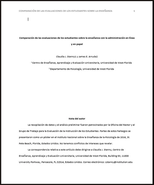 Plantillas del formato APA para profesionales (sin anotaciones) (img) (archivos Word - Descarga Gratis) | apa.org.es