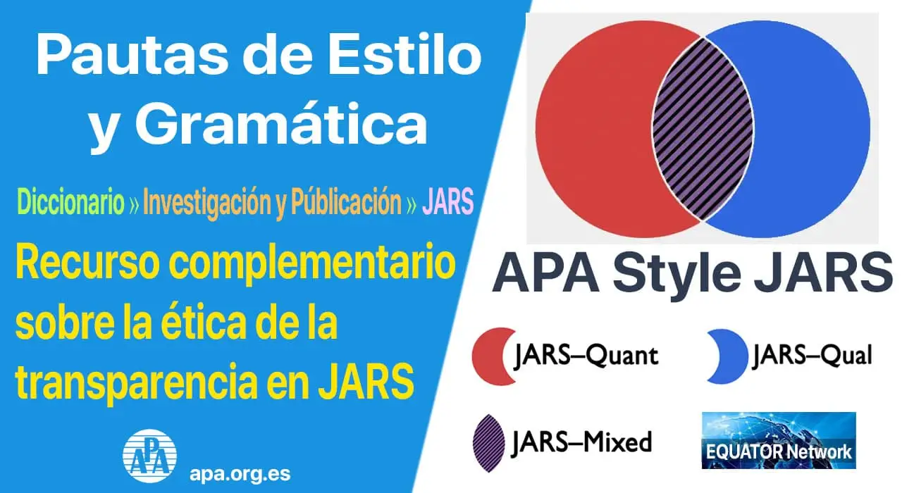 Recurso complementario sobre la ética de la transparencia en JARS
